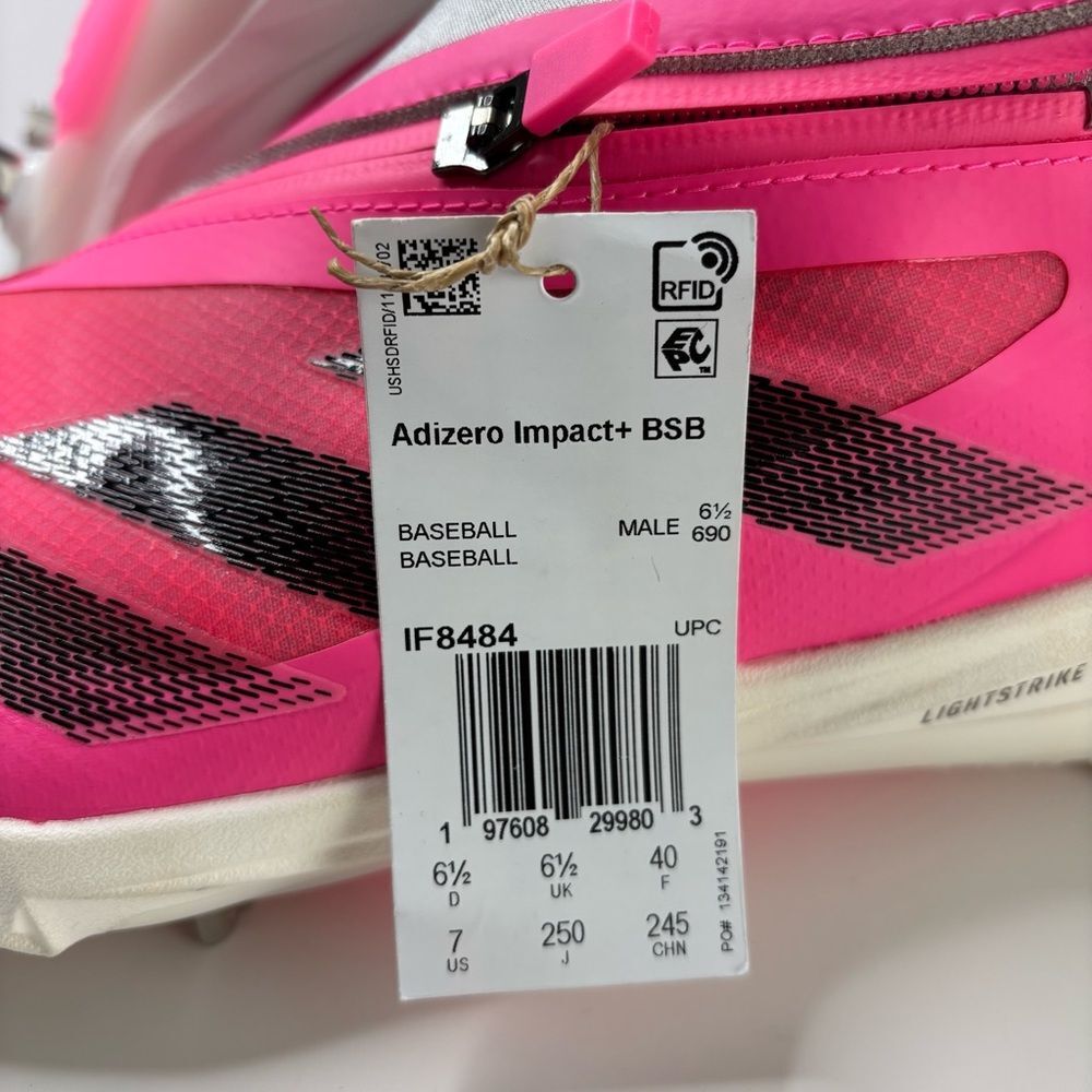 Size 7  adidas Adizero Impact+ BSB Baseball Cleats IF8484 Men's Shoes - Picture 14 of 14